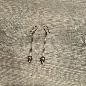 Sterling silver ball earring